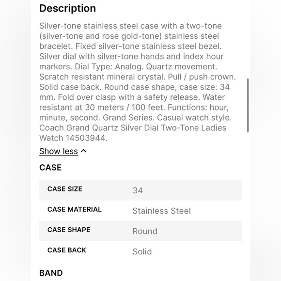 Coach watch - Picture 2 of 5